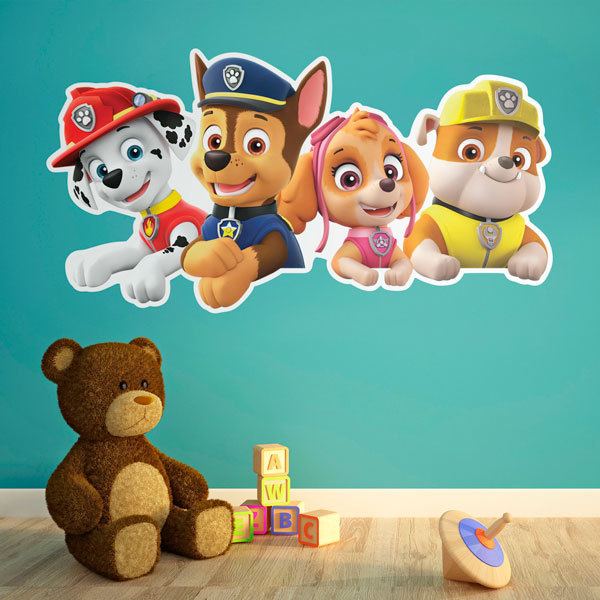 Kinderzimmer Wandtattoo: PAW Patrol Bereit zur Rettung