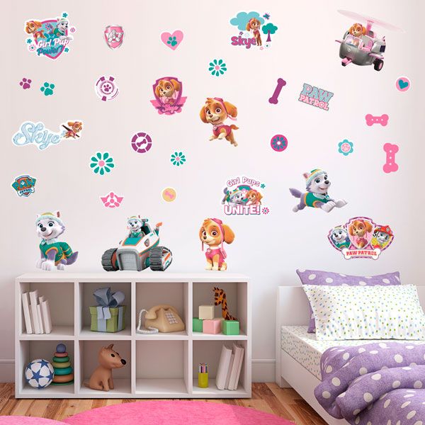 Kinderzimmer Wandtattoo: PAW Patrol Girl Pup