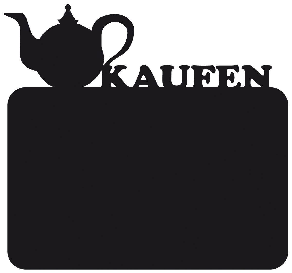 Wandtattoos: Tafel Teekanne - Kaufen Deutsch
