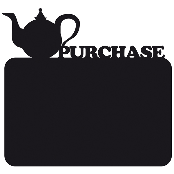 Wandtattoos: Tafel Teekanne - Kaufen englisch