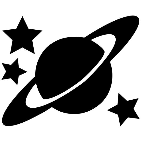 Kinderzimmer Wandtattoo: Tafel Planet Saturn
