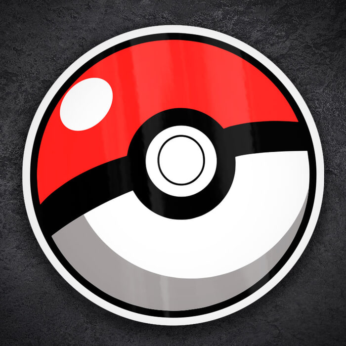 Aufkleber: Klassische Pokeball Pokémon