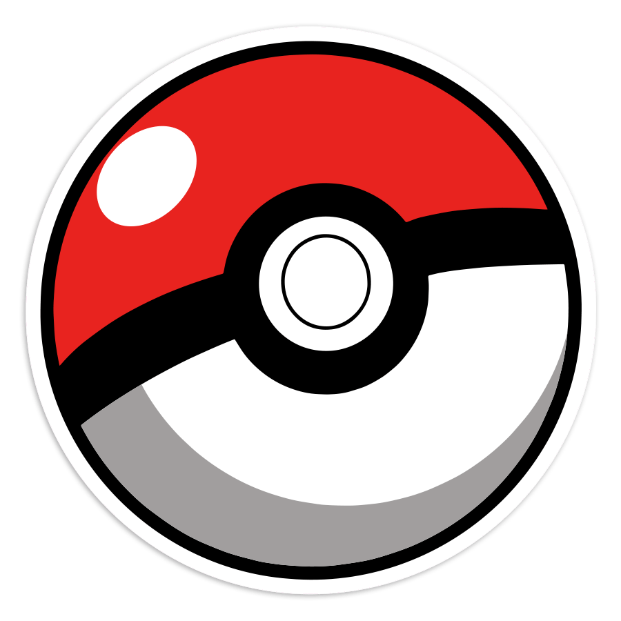Aufkleber: Klassische Pokeball Pokémon