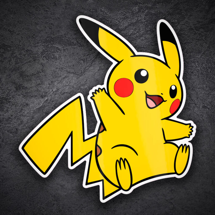 Aufkleber: Pikachu Ganzkörper Pokémon