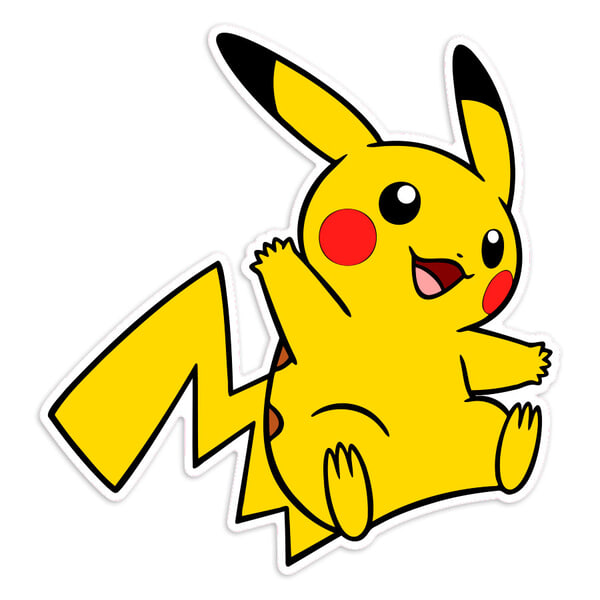 Aufkleber: Pikachu Ganzkörper Pokémon