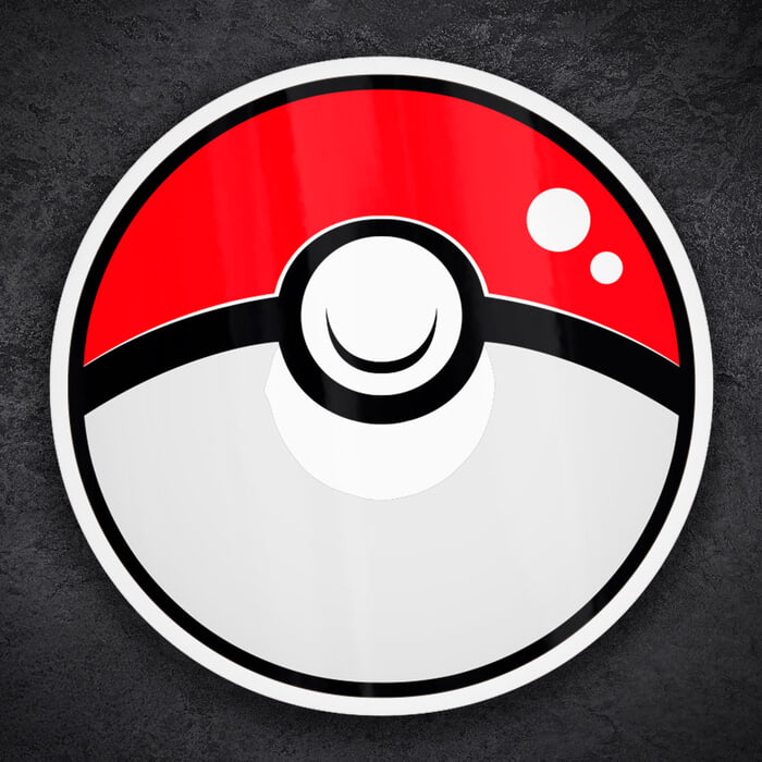 Aufkleber: Moderne Pokeball Pokémon