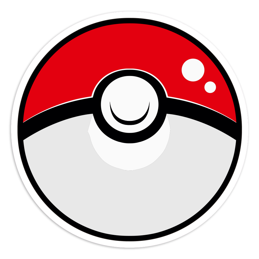 Aufkleber: Moderne Pokeball Pokémon
