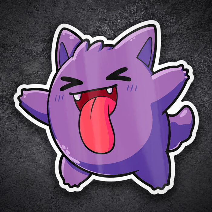 Aufkleber: Gengar Chibi Pokémon