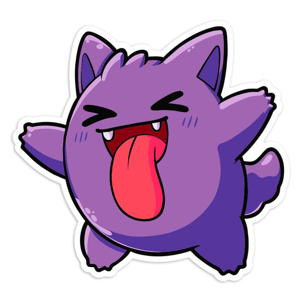 Aufkleber: Gengar Chibi Pokémon