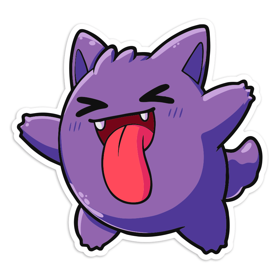 Aufkleber: Gengar Chibi Pokémon