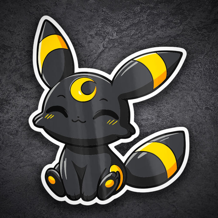 Aufkleber: Nachtara Chibi Pokémon