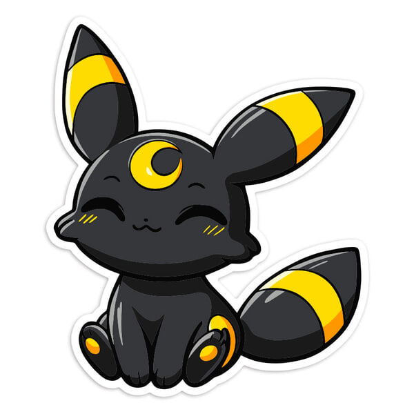Aufkleber: Nachtara Chibi Pokémon