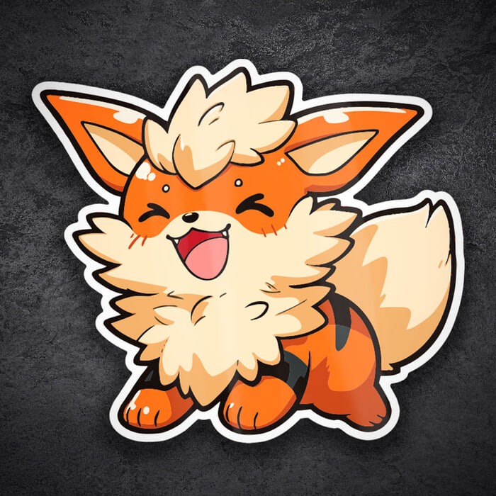 Aufkleber: Arkani Chibi Pokémon