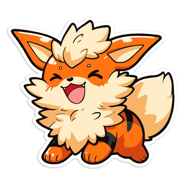 Aufkleber: Arkani Chibi Pokémon