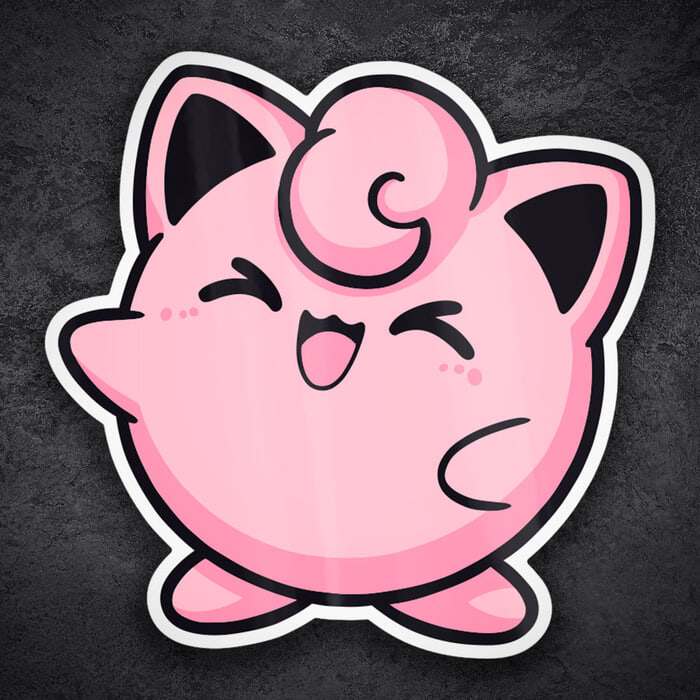 Aufkleber: Pummeluff Chibi-Pokémon