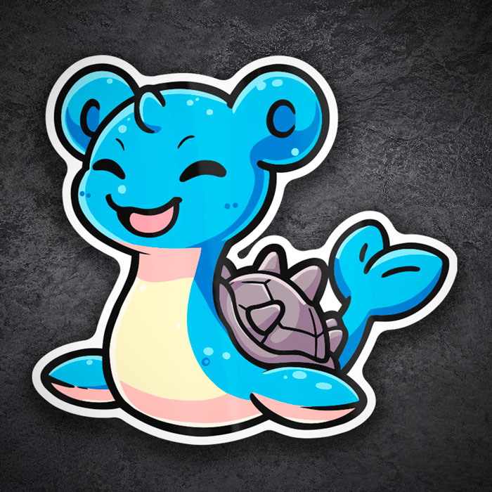 Aufkleber: Lapras Chibi-Pokémon