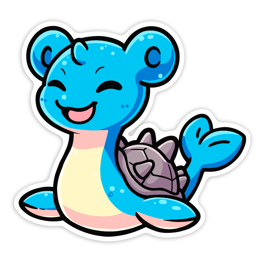 Aufkleber: Lapras Chibi-Pokémon