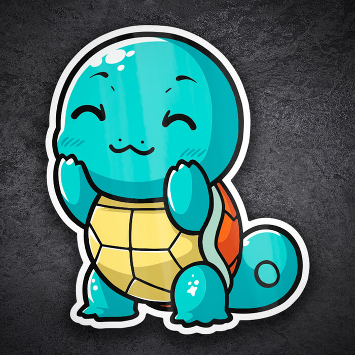Aufkleber: Schiggy Chibi Pokémon