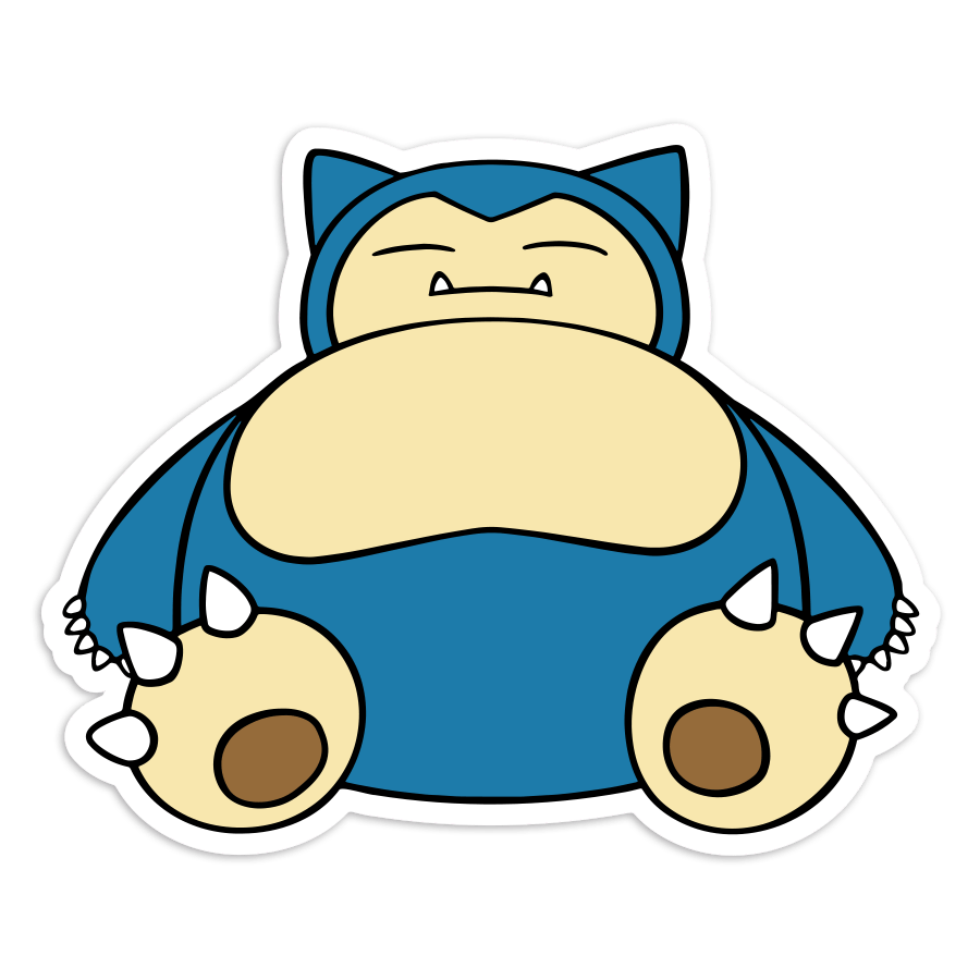 Aufkleber: Relaxo Pokémon