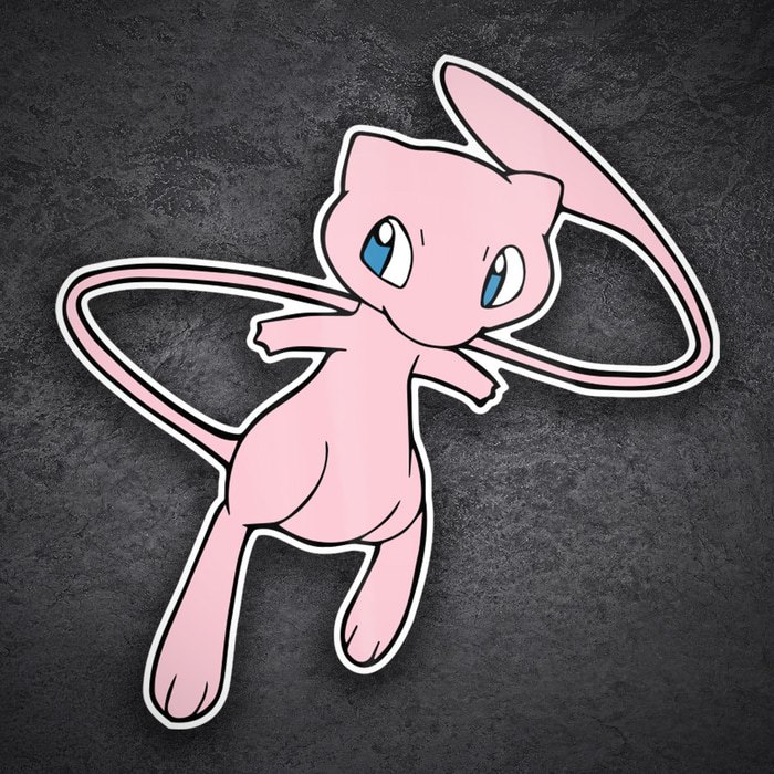 Aufkleber: Klassischer Schwebender Mew