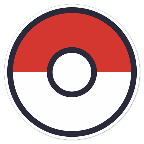 Aufkleber: Poke Ball - Pokemon 0