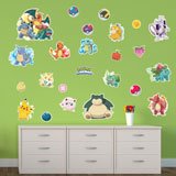 Kinderzimmer Wandtattoo: Set 24X Pokemon Gotta Catch em'all 4