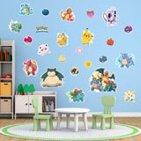 Kinderzimmer Wandtattoo: Set 24X Pokemon Gotta Catch em'all 5