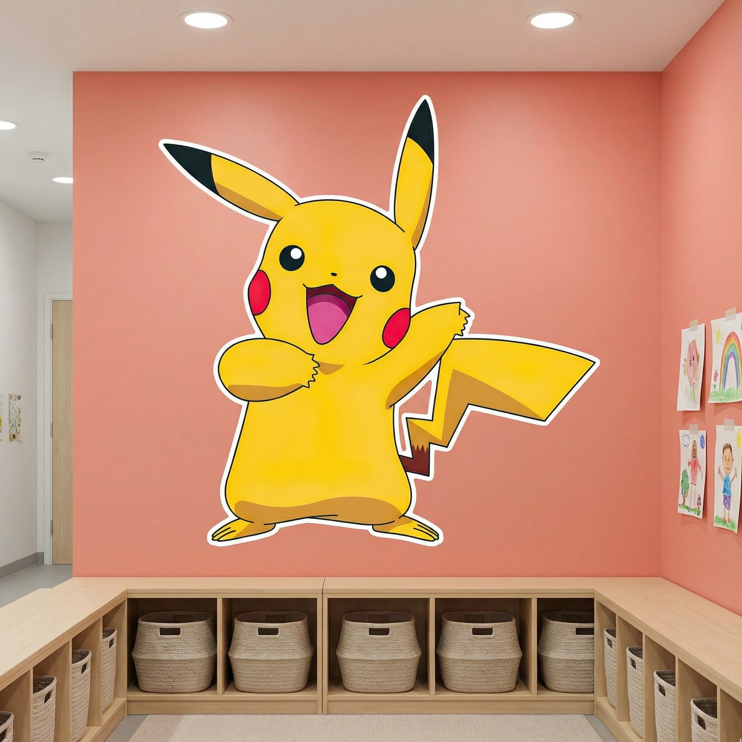 Kinderzimmer Wandtattoo: Pikachu