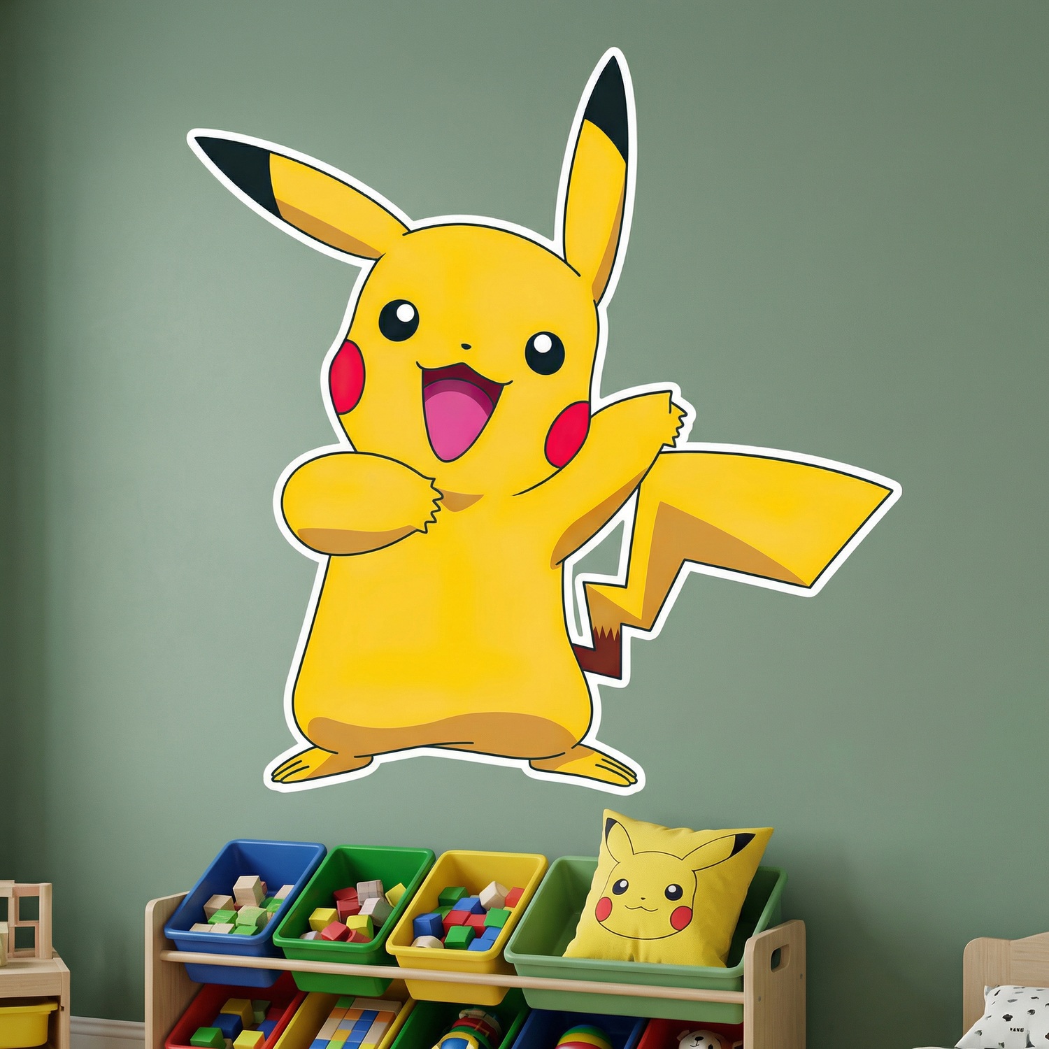 Kinderzimmer Wandtattoo: Pikachu