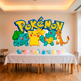 Kinderzimmer Wandtattoo: Pikachu und Freunde Pok&eacute;mon 12