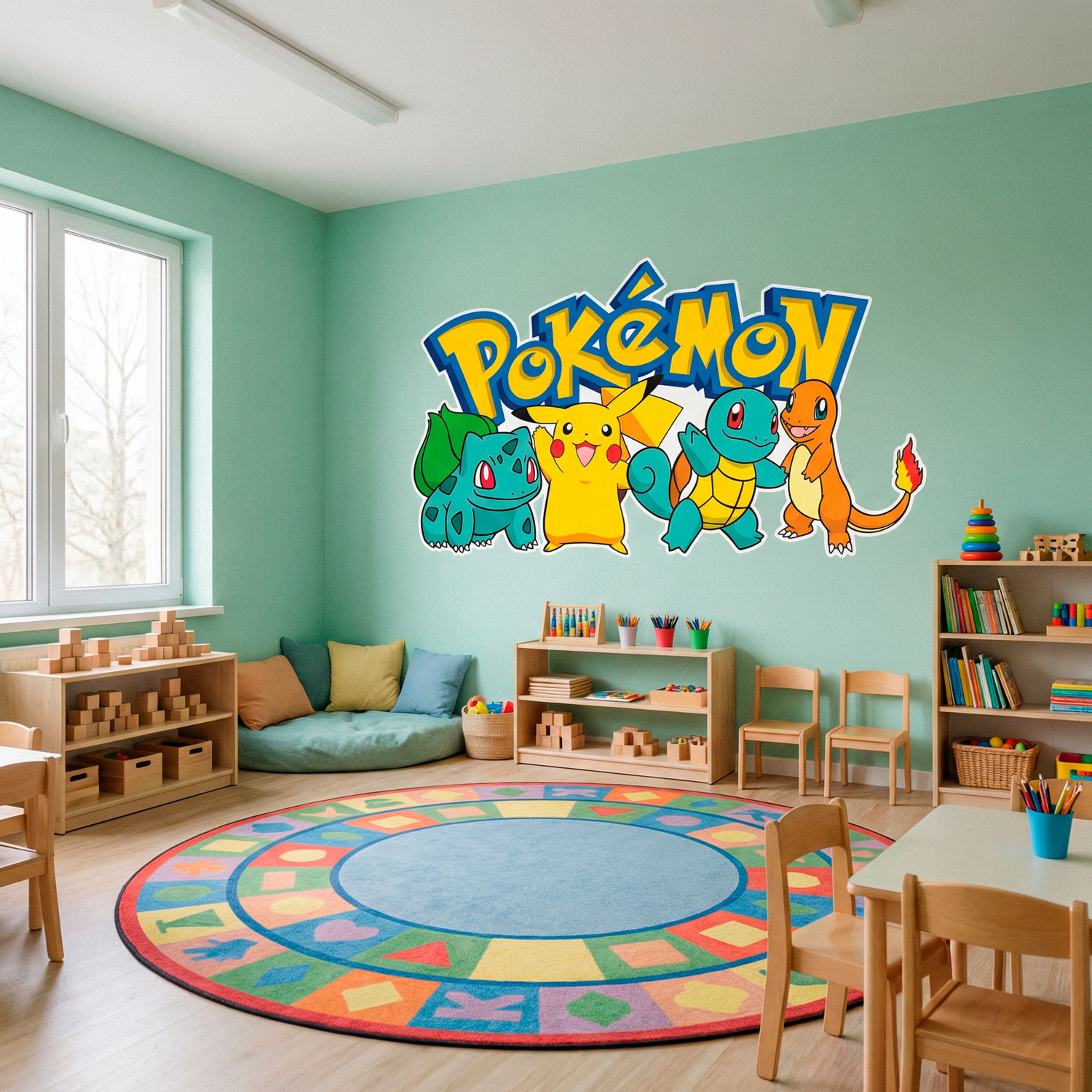 Kinderzimmer Wandtattoo: Pikachu und Freunde Pok&eacute;mon
