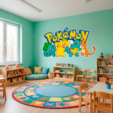 Kinderzimmer Wandtattoo: Pikachu und Freunde Pok&eacute;mon 13