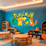 Kinderzimmer Wandtattoo: Pikachu und Freunde Pok&eacute;mon 14