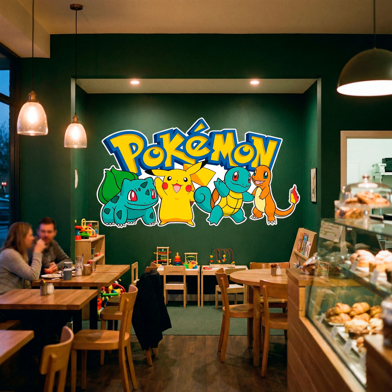 Kinderzimmer Wandtattoo: Pikachu und Freunde Pok&eacute;mon