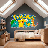 Kinderzimmer Wandtattoo: Pikachu und Freunde Pok&eacute;mon 20