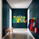 Kinderzimmer Wandtattoo: Pikachu und Freunde Pok&eacute;mon 21