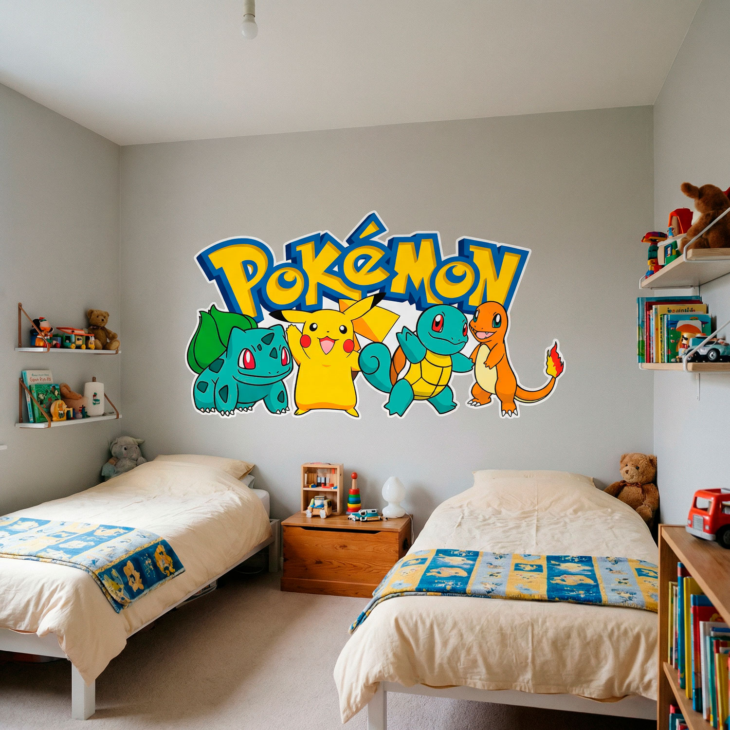 Kinderzimmer Wandtattoo: Pikachu und Freunde Pok&eacute;mon