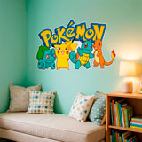 Kinderzimmer Wandtattoo: Pikachu und Freunde Pok&eacute;mon 5