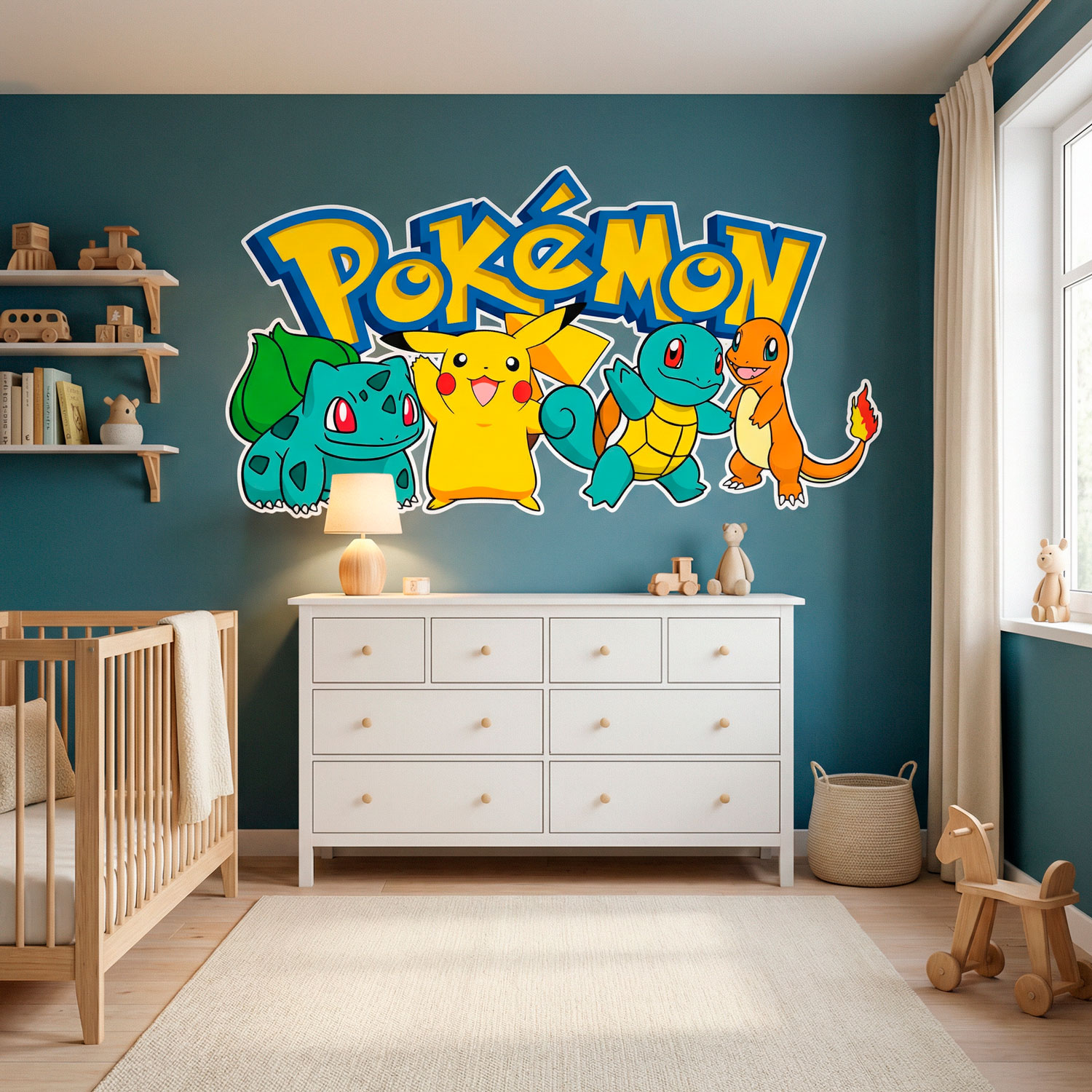 Kinderzimmer Wandtattoo: Pikachu und Freunde Pok&eacute;mon
