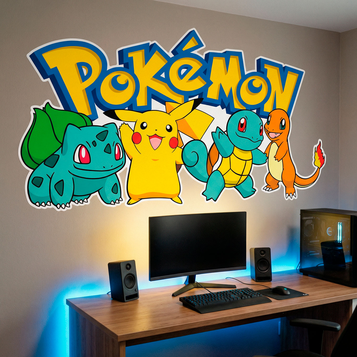 Kinderzimmer Wandtattoo: Pikachu und Freunde Pok&eacute;mon