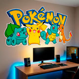 Kinderzimmer Wandtattoo: Pikachu und Freunde Pok&eacute;mon 8