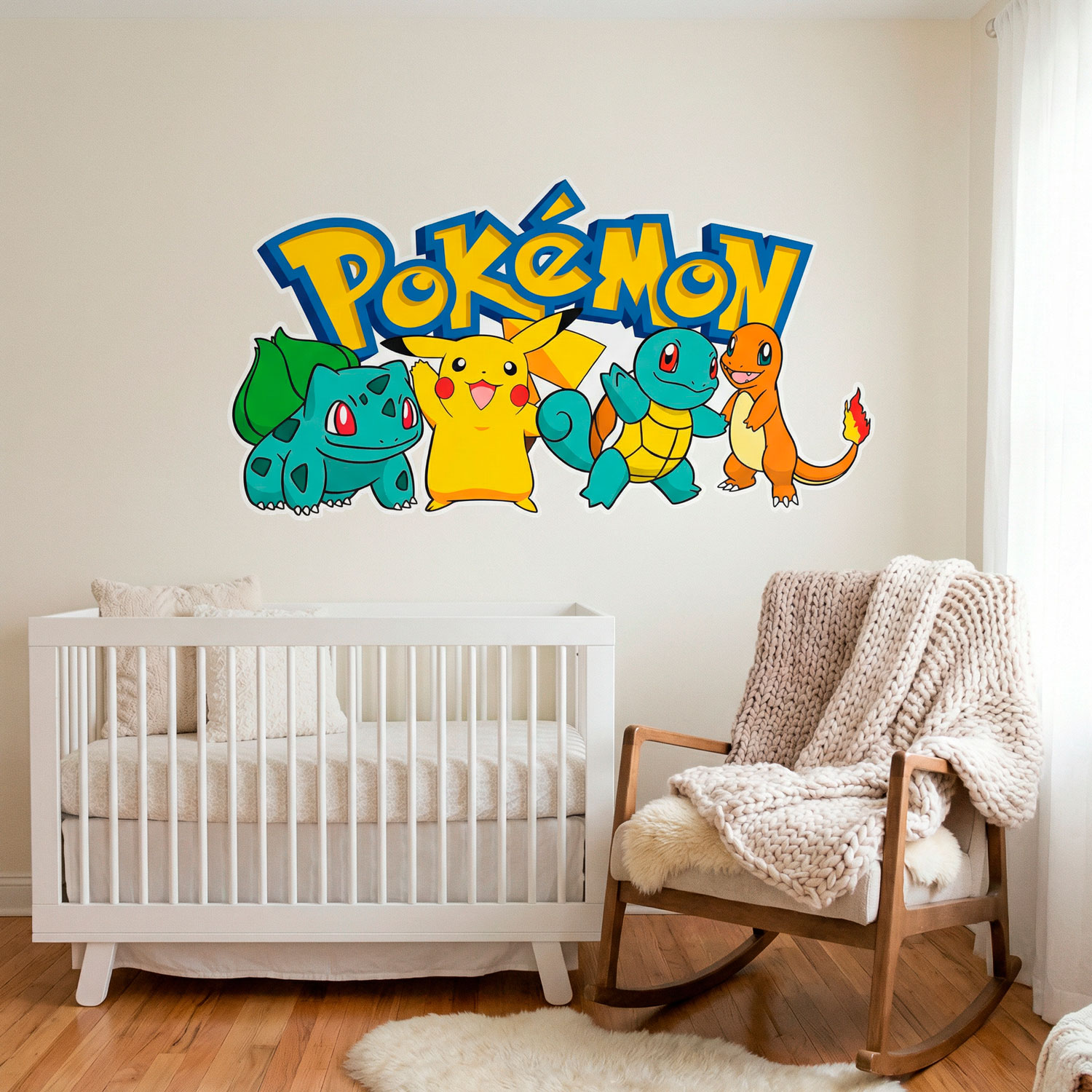Kinderzimmer Wandtattoo: Pikachu und Freunde Pok&eacute;mon