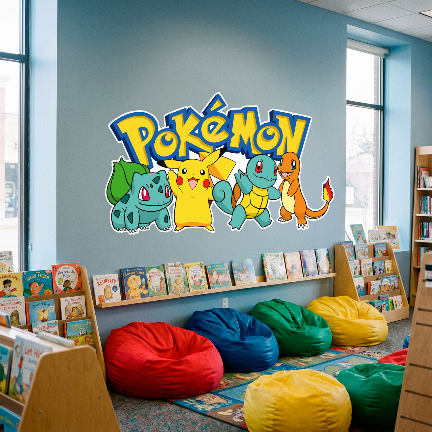 Kinderzimmer Wandtattoo: Pikachu und Freunde Pok&eacute;mon