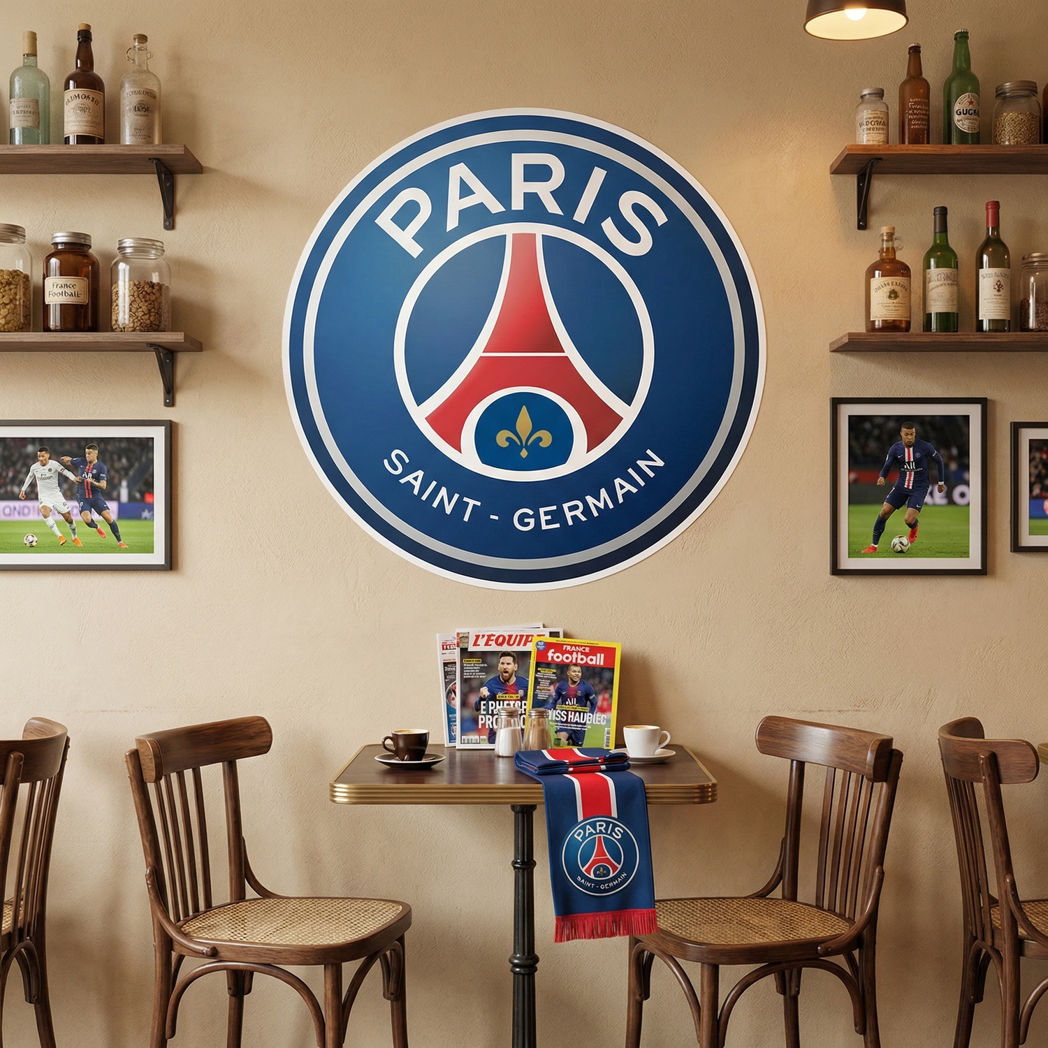 Wandtattoos: Paris Saint Germain Wappen
