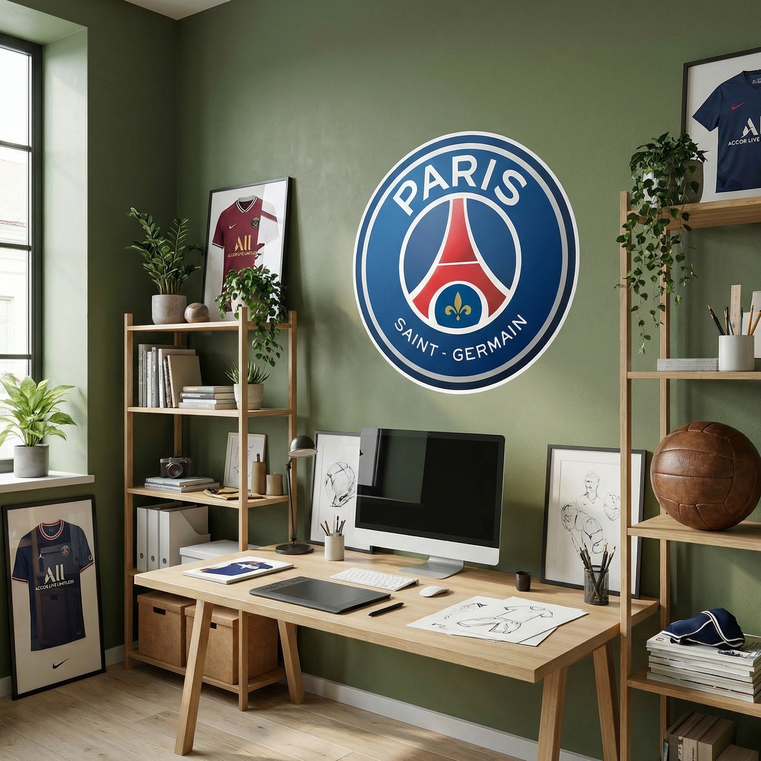 Wandtattoos: Paris Saint Germain Wappen