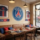 Wandtattoos: Paris Saint Germain Wappen 14