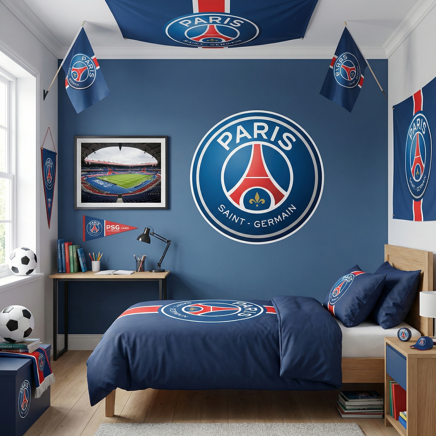 Wandtattoos: Paris Saint Germain Wappen