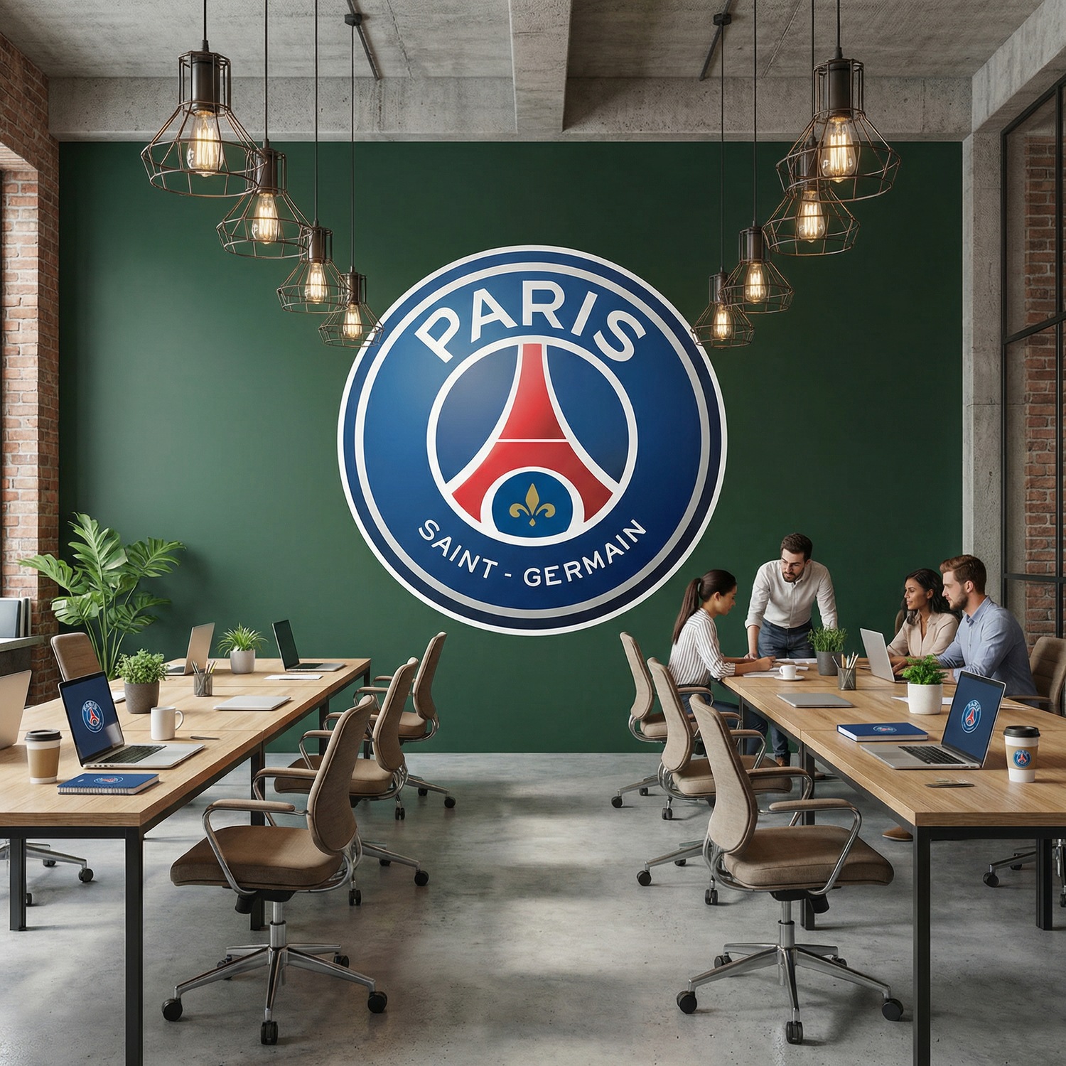 Wandtattoos: Paris Saint Germain Wappen