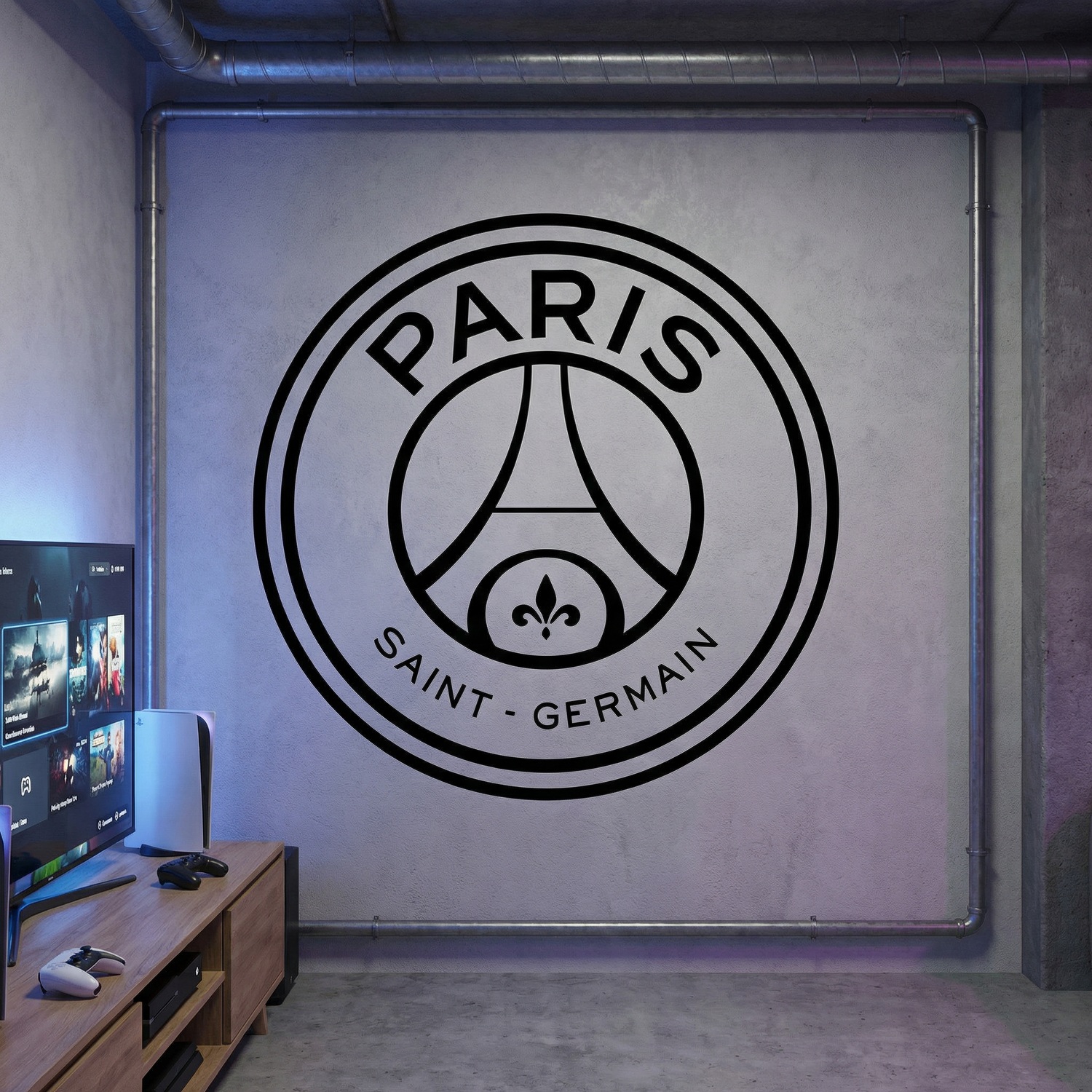 Wandtattoos: Wappen des Fu&szlig;ballclubs Paris Saint-Germain