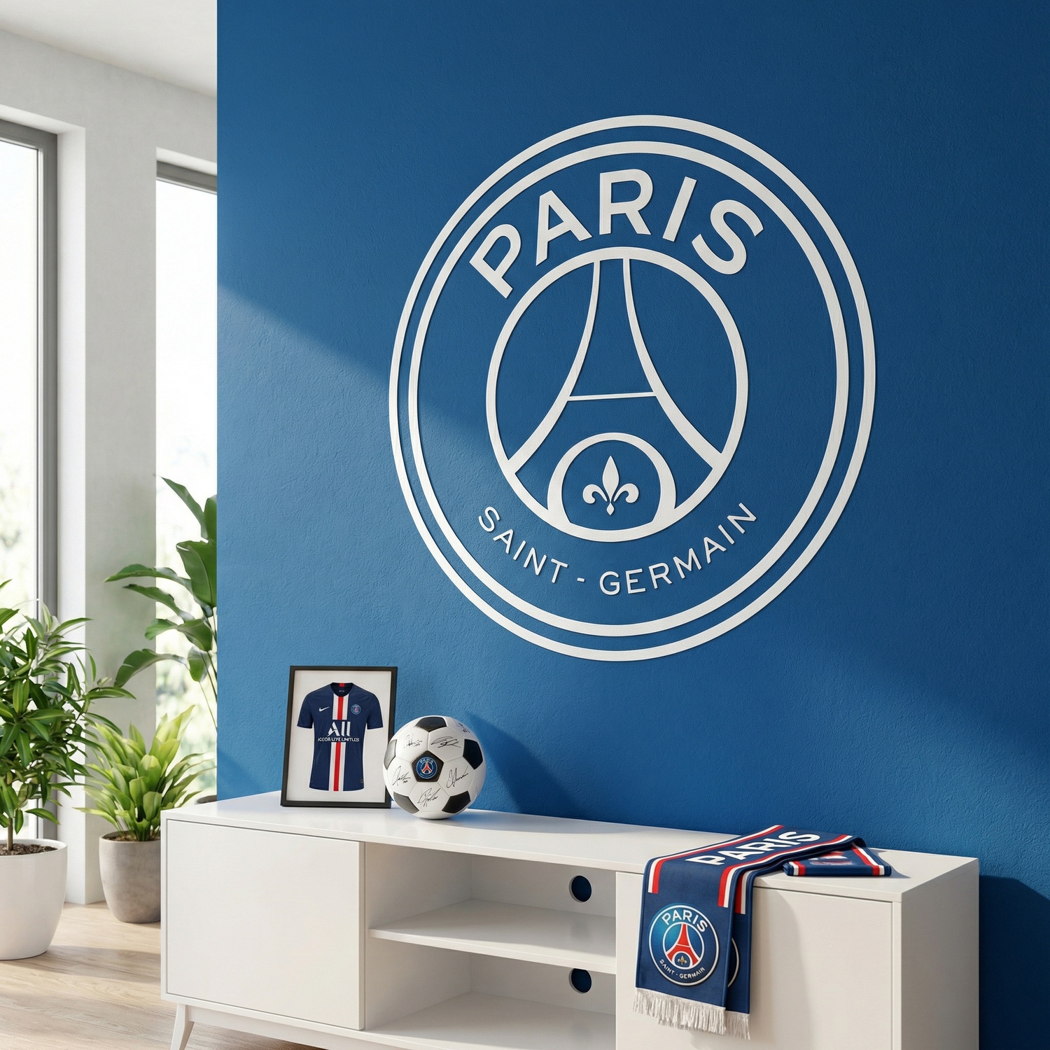 Wandtattoos: Wappen des Fu&szlig;ballclubs Paris Saint-Germain